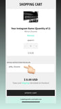 Your IG, SNAP, TIKTOK name (Quantity of 2)