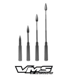 2 Pack Telescopic 50cal Style Antennas