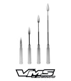 2 Pack Telescopic 50cal Style Antennas